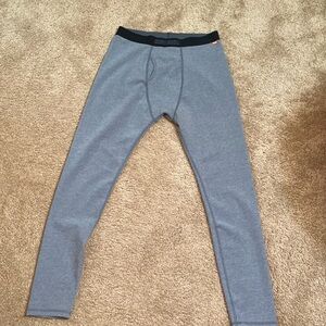 OMNI-WOOL Base Layer Long Underwear Leggings Size Men's Large Heather gray color